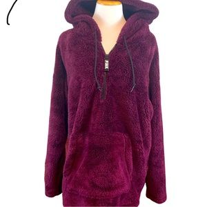ISO VICTORIA SECRET PINK PLUSH QUARTER ZIP!!